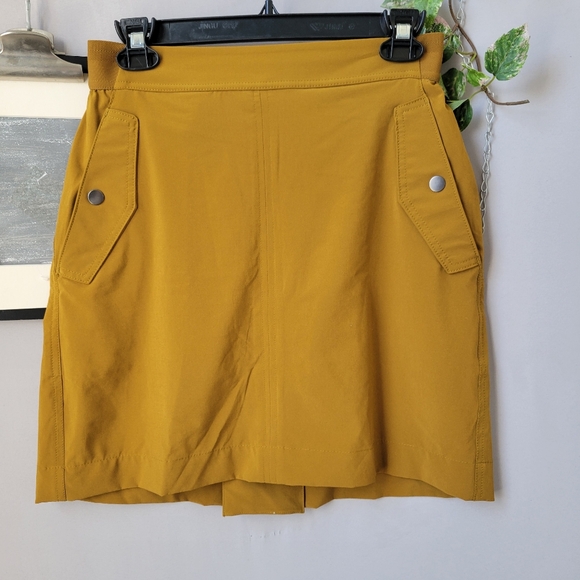 Athleta Vienna Cargo Jupe Skort Brass Yellow  4 - Picture 2 of 11